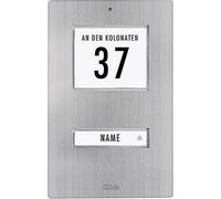 m-e modern-electronics KT 1-EG Tasto per campanello con campo indirizzo , con