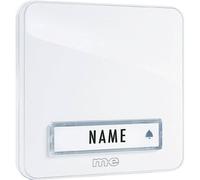 m-e modern-electronics KTA-1 W Pulsantiera per campanello con targhetta 1 parte