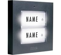 m-e modern-electronics KTB-2 A Pulsantiera per campanello con targhetta 2 vie