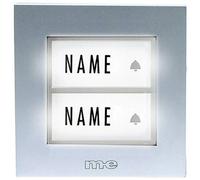 ME KTB-2 S - Aufputz-Klingeltaster, 2-reihig, Silber