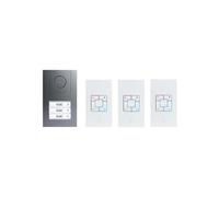 m-e modern-electronics Vistus AD ALU 4030A Vistus - Citofono con cavo e 3 fami