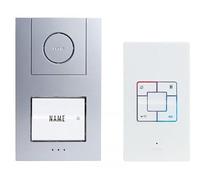 M-E Vistus AD-4010 Audio-Türsprechanlage Set, 1 Familienhaus, silber (41184)
