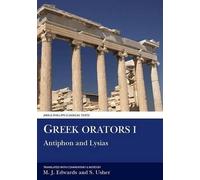 M. Edwards Stephen Usher Greek Orators I: Antiphon, Lysias (Tascabile)