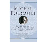 M. Foucault Lectures on the Will to Know (Copertina rigida)