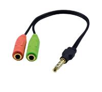 M G-705 cavo audio 0,09 m 3,5 mm 2 x 3,5 mm Nero - Nouvo