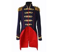 M&G Atelier Giacca da soldato da donna Napoleone, uniforme per carnevale, gonna da passeggio, Colonia, 36-50, blu scuro (50)