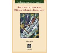 M. Geiger Poétiques de la maladie (Tascabile) La République des Lettres