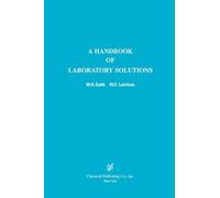 M.H. Gabb W.E. Latcham A Handbook of Laboratory Solutions (Tascabile)
