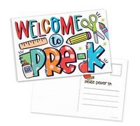 m&h invites Pre-K Welcome To School Postcards For Students From Pre-K Teacher - Cute Classroom Supplies - Welcome To Pre-K Notes Home