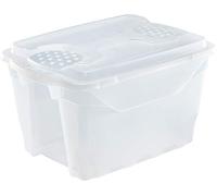 M-Home Box Brico-Contenitore con Coperchio Trasparente, Ciascuno