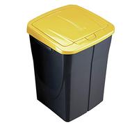 M-Home EcoBin - Pattumiera per Il Riciclaggio, con Sistema di aggancio Connect Ready, Plastica, Anthracite/Jaune, 45L