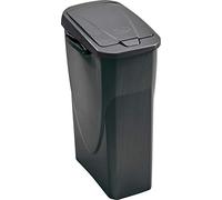 M-Home EcoBin - Pattumiera per Il Riciclaggio, con Sistema di aggancio Connect Ready, Plastica, Grigio, 25L