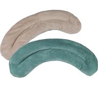 M-Home HotNec - Scaldacollo per Bottiglia di Acqua Calda, con Perline in Silicone, Colore: Verde Cotone