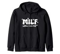 M.I.L.F. Man I Love Fall Funny Autumn Felpa con Cappuccio