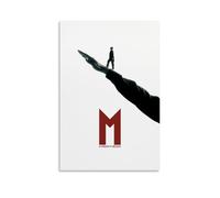 M - Il Figlio del Secolo - Poster estetico da parete su tela, stile vintage, decorazione per soggiorno, camera da letto, 30 x 45 cm, senza cornice