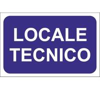 M-ITALY CARTELLO SEGNALETICO - LOCALE TECNICO - Adesivo Extra Resistente, Pannello in Forex, Pannello In Alluminio (Plastica, 10x15 cm)