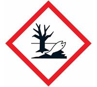 M-ITALY CARTELLO SEGNALETICO ROMBO ISO 7010 - Pericoloso per l'ambiente - Adesivo Extra Resistente, Pannello in Alluminio (IDEALE ANCHE PER ESTERNO) (Adesivo, 5 cm)