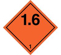 M-ITALY CARTELLO SEGNALETICO ROMBO - SOSTANZA ESPLOSIVA CL. 1.6 - segnale