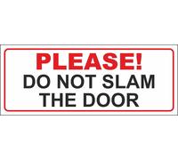 M-ITALY CARTELLO SEGNALETICO UNI - PLEASE DO NOT SLAM THE DOOR