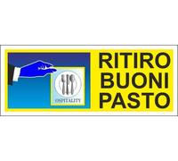 M-ITALY CARTELLO SEGNALETICO UNI - RITIRO BUONI PASTO