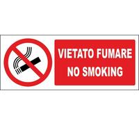 M-ITALY CARTELLO SEGNALETICO UNI - VIETATO FUMARE NO SMOKING