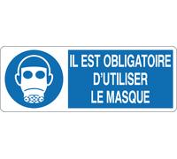 M-ITALY CARTELLO UNI - IL EST OBLIGATOIRE D'UTILISER LE MASQUE - Segnale