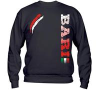 M-Italy Felpa a Girocollo Uomo & BAMBIN - Città di Bari - Super vestibilità Top qualità (IT, Testo, L, Regular, Regular, Bianco)