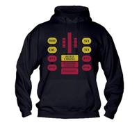 M-Italy Felpa con Cappuccio Uomo & BAMBIN - Kit Supercar Knight Rider - Super vestibilità Top qualità (IT, Testo, 4XS, Regular, Regular, Nero)