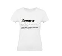 M-Italy T-Shirt Donna - Boomer Dizionario - Maglietta Super vestibilità Top qualità (IT, Testo, L, Regular, Regular, Bianco)