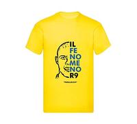 M-Italy T-Shirt Uomo & BAMBIN - Il Fenomeno R9 - Maglietta Super vestibilità Top qualità (L, Gialla)