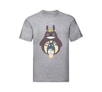 M-Italy T-Shirt Uomo & BAMBIN - Il Mio Vicino t. - Maglietta Super vestibilità Top qualità (L, Grigio)