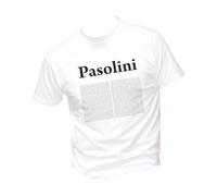 M-Italy T-Shirt Uomo & BAMBIN - PASOLINI - dal VOCABOLARIO della Lingua Italiana - Maglietta Super vestibilità Top qualità (XXL, Bianco)