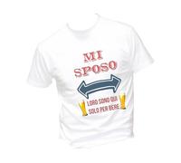 M-Italy T-Shirt Uomo & Bambino - Addio al Celibato - Mi Sposo Matrimonio - Maglietta Maglia Super vestibilità Top qualità (IT, Testo, L, Regular, Regular, Nera)