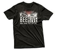 M-Italy T-Shirt Uomo & Bambino - Beehive Dark - Rock Band - Maglietta Maglia Tshirt Super vestibilità Top qualità (IT, Testo, S, Regular, Regular, Nera)