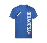 M-Italy T-Shirt Uomo & Bambino - Città di Siracusa - Maglietta Maglia Tshirt Super vestibilità Top qualità (IT, Testo, M, Regular, Regular, Blu)