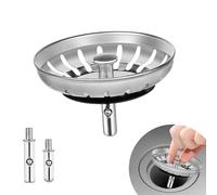 M JINGMEI Tappo per Lavello,Tamis De Vidange Pour évier De Cuisine, Bouchon Pour Lavabo 80 mm, Panier à Tamis Pour évier Et Cuisine, Diametro 80,3-82 mm Cestello per Setaccio