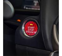 M.JVisun Copertura del pulsante di avviamento del motore in fibra di carbonio per Mazda, adesivo di avviamento di accensione per Mazda 3 Axela per Mazda 6 Atenza CX-3 CX-4 CX-5 CX-8 MX-5 - Rosso