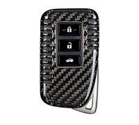 M.JVisun Genuino Fibra di Carbonio Auto Chiave Protettiva Custodie Cover per Lexus ES GS GX IS LC LS LX NX RC RX UX Intelligente Chiave - Nero - 3 Pulsante & 2 Pulsante