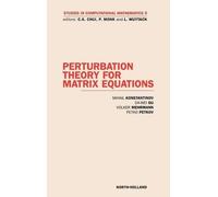 M. Konstantinov D. Wei Gu V. Mehr Perturbation Theory for Ma (Copertina rigida)