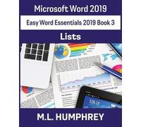M L Humphrey Word 2019 Lists (Tascabile) Easy Word Essentials 2019