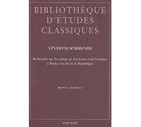 M. Ledentu Studium Scribendi (Tascabile) Bibliotheque d'Etudes Classiques