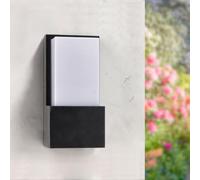 M Ledme - Applique da esterno LED Fit 10W, luce calda 3000K, impermeabile IP54, lampada moderna per giardino, patio e terrazza