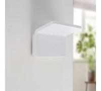 M Ledme - Applique da parete per interni a LED Double White da 20W, faretto LED per interni a luce calda 3000K, angolo di illuminazione di 90°, lampada da parete bianca decorativa 1700 lm.