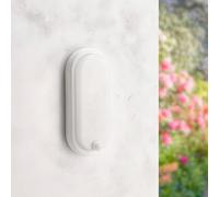 M Ledme - Applique LED con sensore di movimento a sfera 12W PIR 360º, luce fredda 6000K, impermeabile IP54, lampada moderna per giardino, patio e terrazza