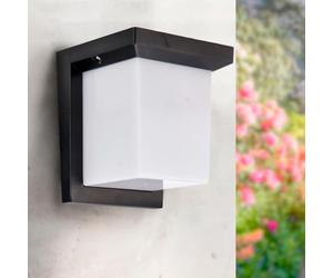 M Ledme - Applique LED Dakota 12W per esterni, luce calda 3000K, impermeabile IP54, lampada moderna per giardino, patio e terrazza