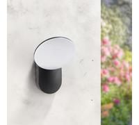 M Ledme - Applique LED Hubb 10W per esterni, luce calda 3000K, 920 lumen, IP54 impermeabile, finitura nera moderna, illuminazione decorativa per terrazza, giardino o facciata