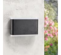 M Ledme - Applique LED Nian 10W, luce calda 3000K, IP54 impermeabile, lampada moderna per giardino, ingresso, patio e terrazza