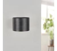 M Ledme - Applique LED Round nera da 12 W, IP54, temperatura dimmerabile CCT, luce esterna impermeabile nera, ideale per giardino, patio, facciata