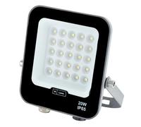 M Ledme - Faretto Proiettore Led Napoli Plus 20W, 2.400 lumen, IP65 Dimmerabile, Colore Luce Calda (3000 k), illuminazione esterna, uso per giardino, cortili, parcheggio, hotel, navi ecc. LM6803