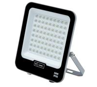 M Ledme - Faretto Proiettore Led Napoli Plus 50 W, 6.000 lumen, IP65 dimmerabile, Colore Luce Calda (3000 k), illuminazione esterna, uso per giardino, cortili, parcheggio, hotel, navi ecc. LM6809